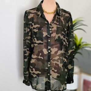 Fovever21 Camoflauge Blouse